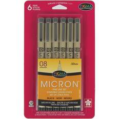 Sakura Cray-Pas Micron Pen Set 05 (.45mm) Micron Pen, 8 Count Micron Pens, Assorted Colors Drawing Pens