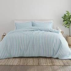 Becky Cameron Rugged Stripes Duvet Cover Blue (243.84x243.84)