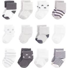 Touched By Nature Organic Cotton Socks - Gray Charcoal Stars (10763567)