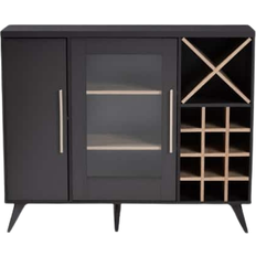 Doors Liquor Cabinets Baxton Studio Pietro Liquor Cabinet 47.2x38.8"