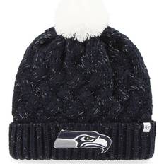 Sportswear Garment - Women Beanies '47 Seattle Seahawks Fiona Logo Cuffed Knit Hat with Pom Women - College Navy