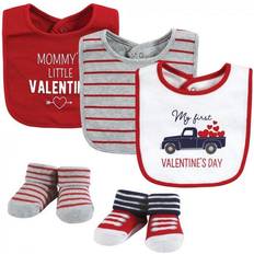 Drool Bibs on sale Hudson Cotton Bib and Sock Set 5-pack Valentine Truck