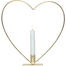 Messing Kerzen & Zubehör Star Trading Flamme Heart Brass LED-Licht 28cm
