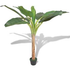 Dekorasjoner vidaXL Artificial Banana Tree Plant with Pot 150 cm Green Kunstig plante