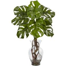 Decorative Items Nearly Natural Artificial 26-in. Monstera Plant, Green Artificial Plant