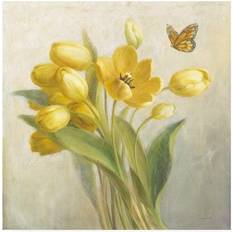 Yellow French Tulips Wall Decor 18x18"