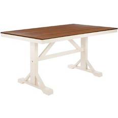 Natural Dining Tables Safavieh Akash Dining Table 36x57"