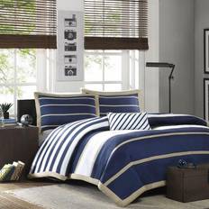 Blue - Queen Duvet Covers Mi Zone Ashton Duvet Cover Blue, Beige (228.6x218.44)