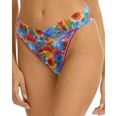 Hanky Panky Original Rise Printed Lace Thong - Bold Blooms