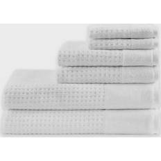 Towels Madison Park Waffle Bath Towel White (137.16x71.12)