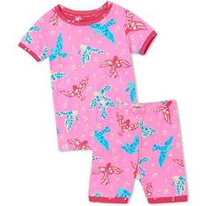 Hatley Organic Cotton Short Pajama Set - Floral Birds (S22FBK217O)