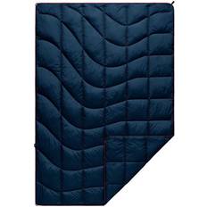 Rumpl NanoLoft Travel Puffy Blanket Deepwater Blankets Blue, Black