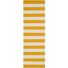 Safavieh Montauk Collection Yellow, White 27x72"