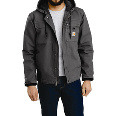 Carhartt Men Outerwear Carhartt Relaxed Fit Washed Duck Sherpa-Lined Utility Jacket - Gravel