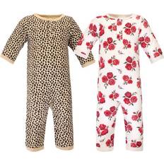 Hudson Baby Premium Quilted Coveralls - Rose Leopard (10159552)