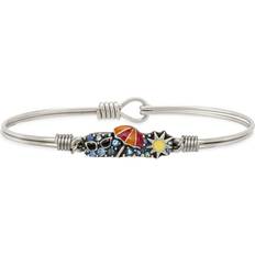 Luca + Danni Summer Medley Bangle Bracelet - Silver/Blue