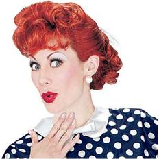 I Love Lucy Red Halloween Costume Wig for Adult