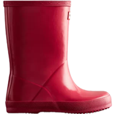 Hunter Kids First Classic Gloss Rain Boots - Bright Pink