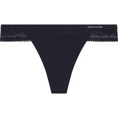 Tommy Hilfiger Damen Slips Tommy Hilfiger Plain-coloured thong, blue