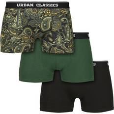 Urban Classics Boxer Shorts 3-pack - Dark Green/Paisley/Black