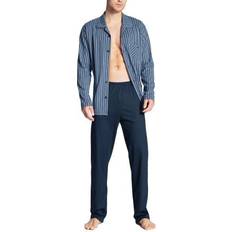 Baumwolle Schlafanzüge Calida Relax Imprint Buttoned Pyjama