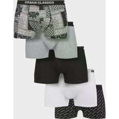Urban Classics Underbukser Urban Classics Organic Boxer Shorts 5-pack - Black/Grey