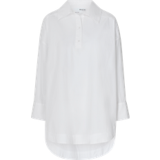 Selected Femme cotton shirt with ruched back in