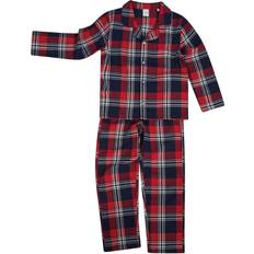 SF Minni Childrens/Kids Tartan Pyjama Set (5-6 Years) (Red/Navy)