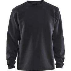 Bomull Gensere Blåkläder Sweatshirt - Black