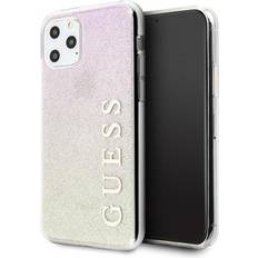 Guess Skal iPhone 11 Pro Gradient Glitter Rosa Guld