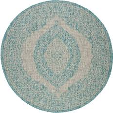 Safavieh Courtyard Collection Gray, Blue 79"