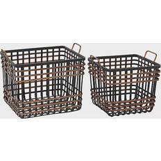 Ridge Road Decor Storage Baskets Set of 2 Basket 2