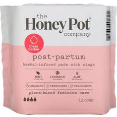 Best Maternity Pads The Honey Pot Herbal-Infused Pads with Wings Post-Partum 12-pack