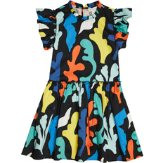 Stella McCartney Graphic Print Flared Midi Dress - Black (8Q1BE2Z0146-930MC)