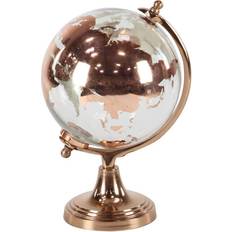 Globes Copper Glass Traditional Globe Globe 13"