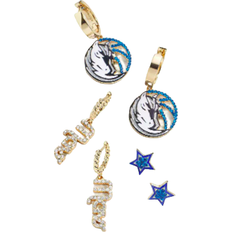 Baublebar Dallas Mavericks Logo Earrings Set - Gold/Blue/Transparent