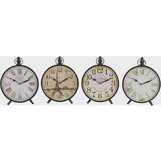 Black Table Clocks Ridge Road Décor Vintage Round Table Clocks Set of 4 Table Clock