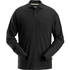 Snickers Workwear 2608 Long Sleeve Pique Polo Shirt (Black)