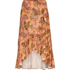 Desigual Tropical Flounce Skirt - Fresh Salmon