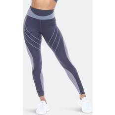 White Mark Women's High-Waist Mesh Fitness Leggings