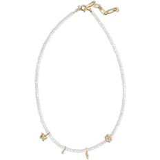 Matt Halskjeder ENAMEL Copenhagen Aruba Necklaces - Gold/Pearl
