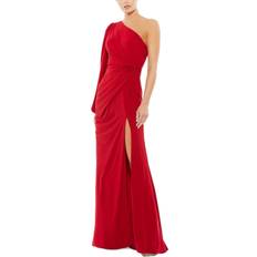 Mac Duggal Red Blazers Mac Duggal One-Shoulder Jersey Gown