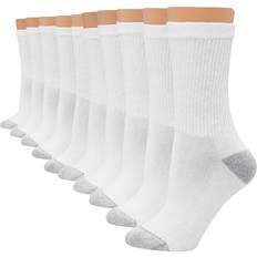 Hanes White Socks Hanes Women's Extended Cushioned 10pk Crew Socks 8-12