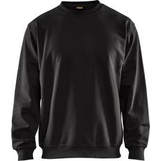 Bomull Gensere Blåkläder Sweatshirt - Black