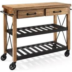 Crosley Furniture Roots Kitchen Cart Trolley Table 18x42"