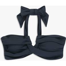 Plain Halterneck Twist Bikini Top