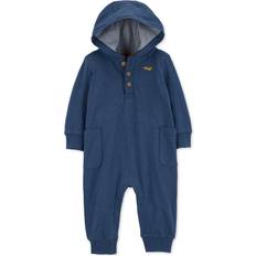 Carter's Baby's Hooded Jumpsuit - Navy with Airplane