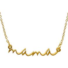 Adornia Cursive Mama Necklace - Gold