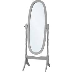 Glass Floor Mirrors Monarch Specialties Oval Wood Frame Floor Mirror 23x59"