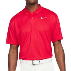 Nike Herre Pikéskjorter Nike Dri-Fit Victory Solid Mens Polo Shirt Red/White